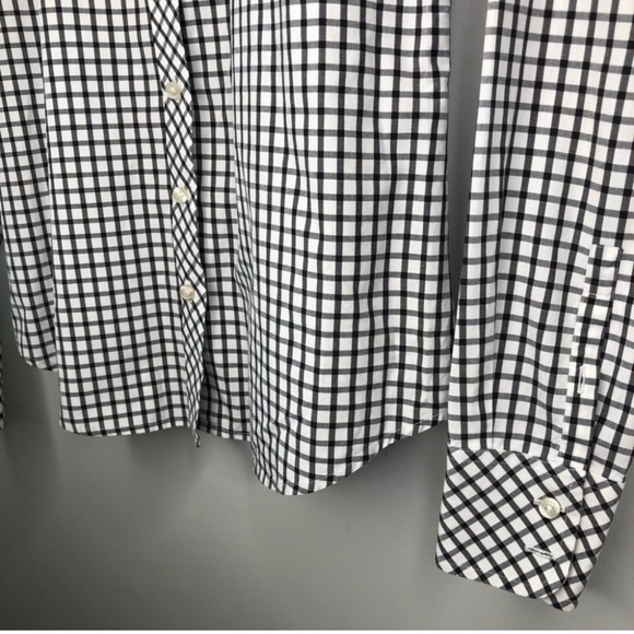 Vineyard Vines Black & White Gingham Oxford Shirt Size Small - Picture 4 of 5